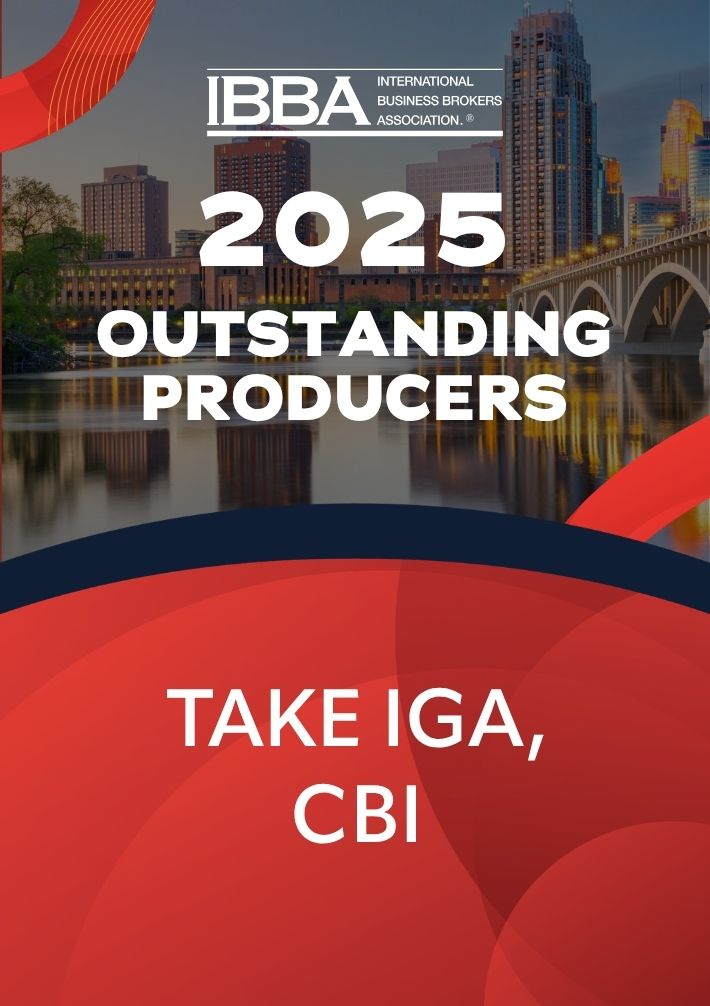 IBBA 2025 Outstanding Producer Take Iga, CBI